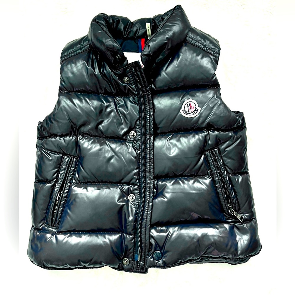 Moncler Baby Vest, size 18-24m, color navy blue